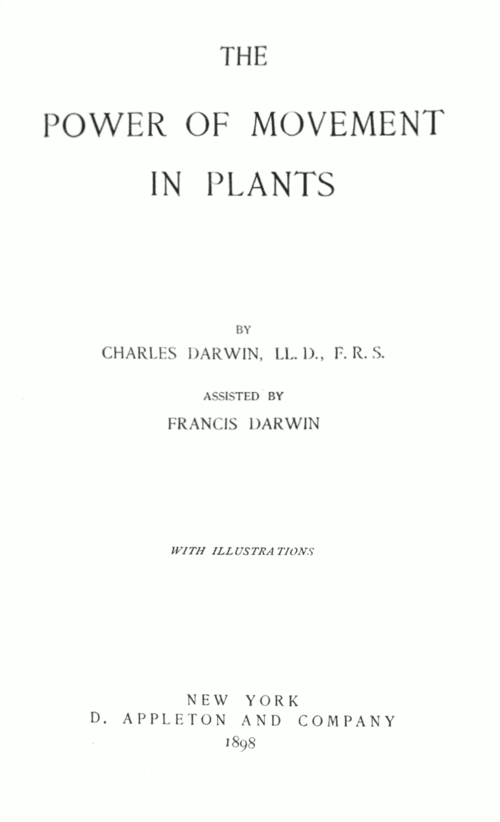 The Power of Movement in Plants